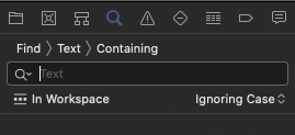 Xcode. Поиск